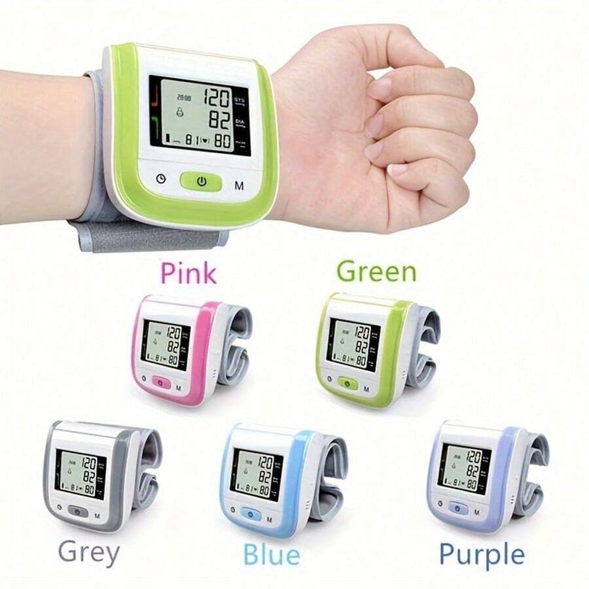 ★Sale OFF★ Digital Wrist Blood Pressure Monitor – LCD Screen, Voice, Portable Case