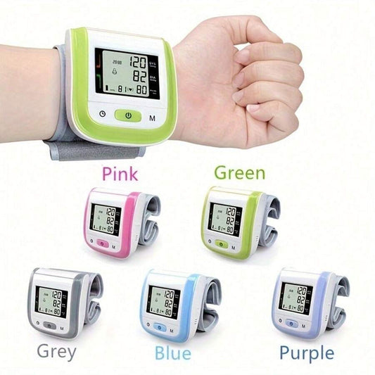 ★Sale OFF★ Digital Wrist Blood Pressure Monitor – LCD Screen, Voice, Portable Case