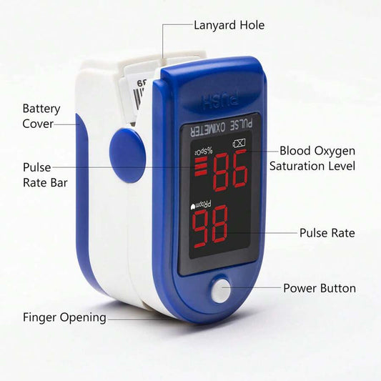 🔥Hot Sale 50% Fingertip Pulse Oximeter – Portable SpO2 & O2 Monitor for Home or Sport
