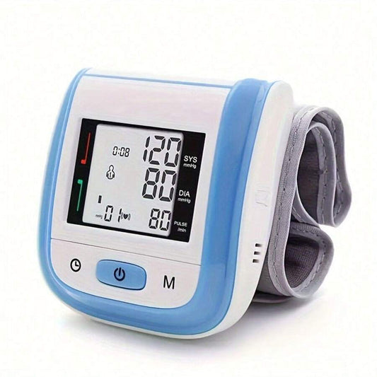 ★Sale OFF★ Digital Wrist Blood Pressure Monitor – LCD Screen, Voice, Portable Case