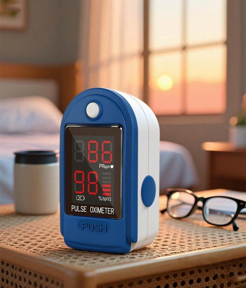 🔥Hot Sale 50% Fingertip Pulse Oximeter – Portable SpO2 & O2 Monitor for Home or Sport