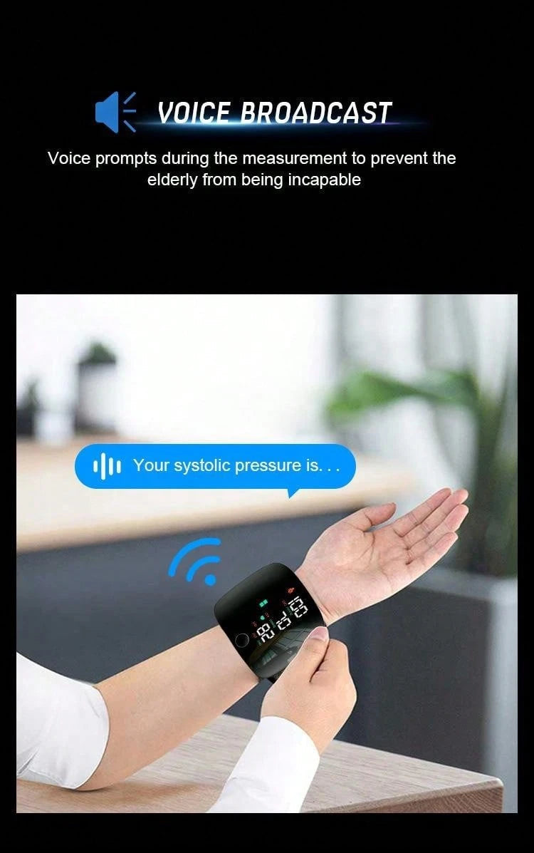 Professional Wrist BP Monitor – Easy Use, USB Rechargeable